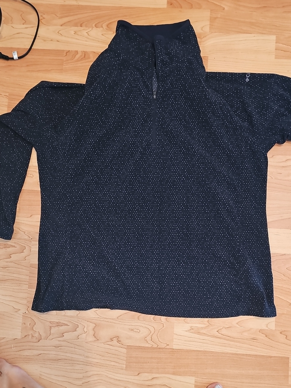 Columbia Womens Navy Quarter-Zip Sweater